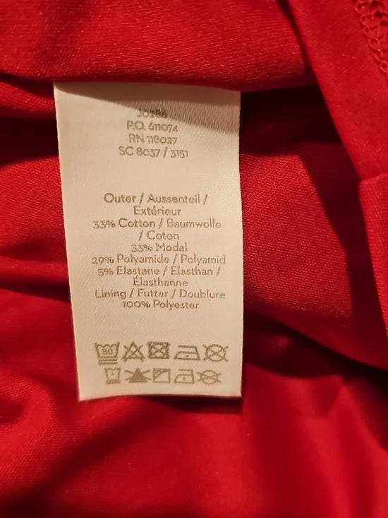 Boden Claudia Colorblock Dress Red/Pink/Aubergine Sz 14R EUC - Picture 10 of 11